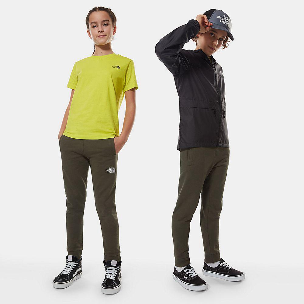 The North Face Fleece Παιδικα Παντελόνι - Πρασινο / Ασπρα (RNVC71805)